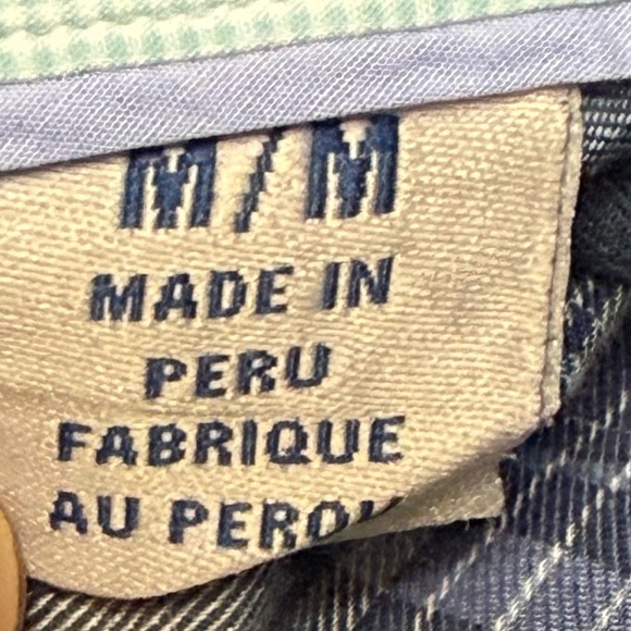 Tommy Bahama Zacero Plaid Shirt Pima Cotton Size Medium - Picture 5 of 7